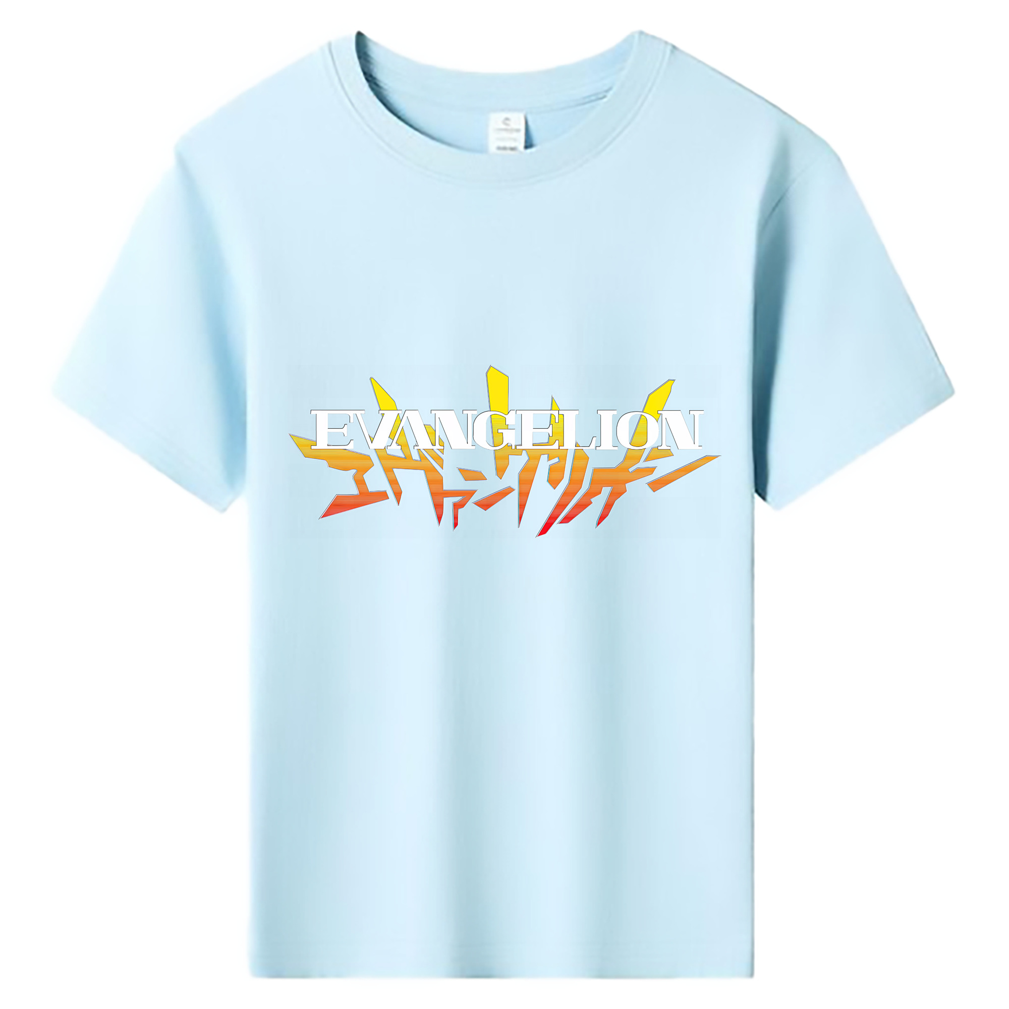（画像用） EVA 新世紀エヴァンゲリオン 綿100％キッズTシャツ（フロントプリント）